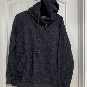 Tentree Dye Charcoal Hooded Sweater